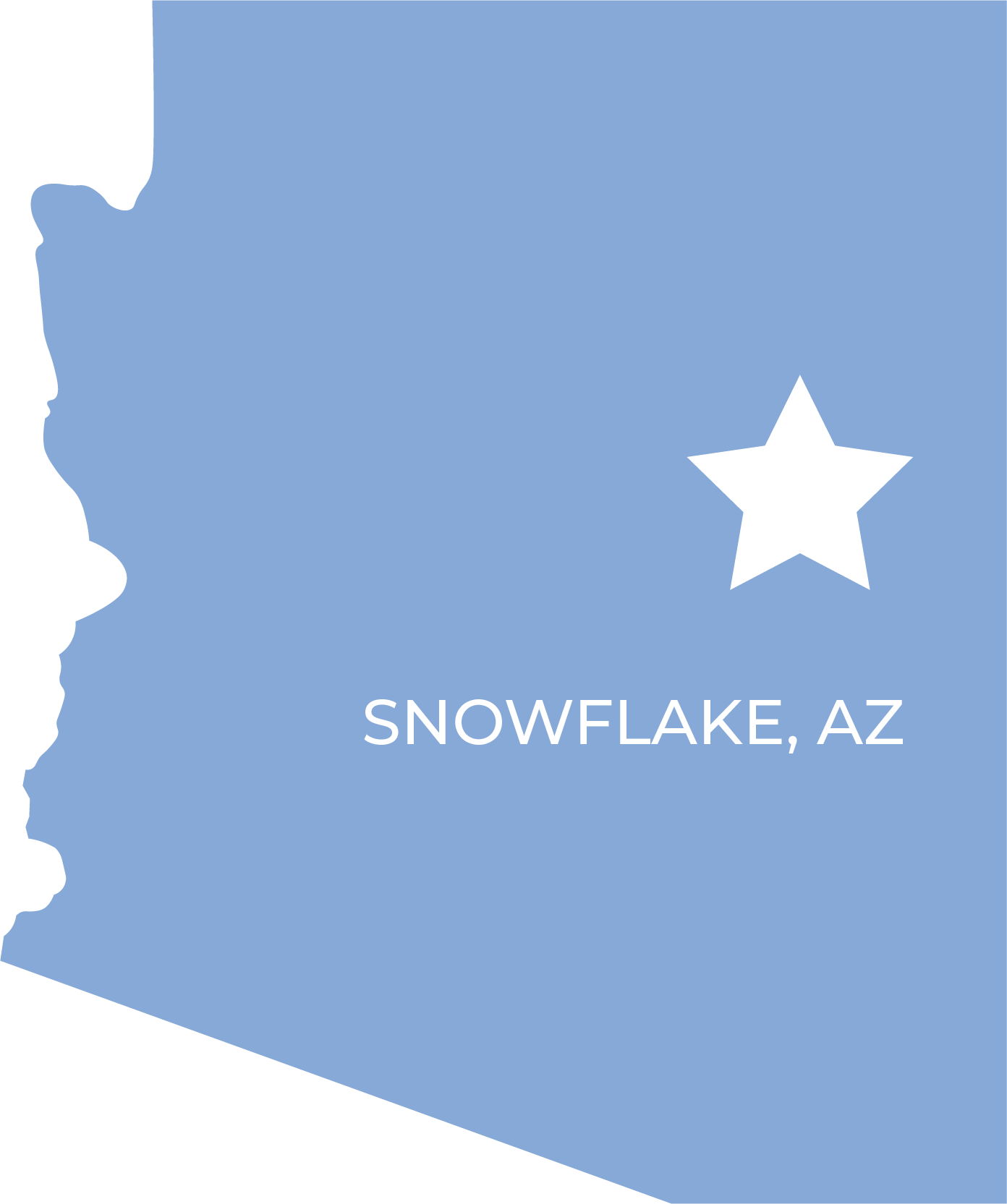 Arizona Snowflake Outline PNG