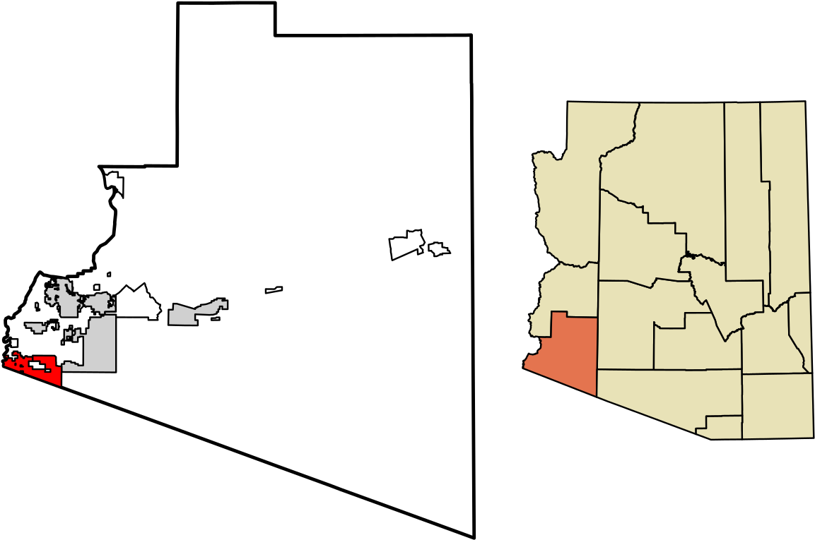 Download Arizona State Outlinewith Counties | Wallpapers.com