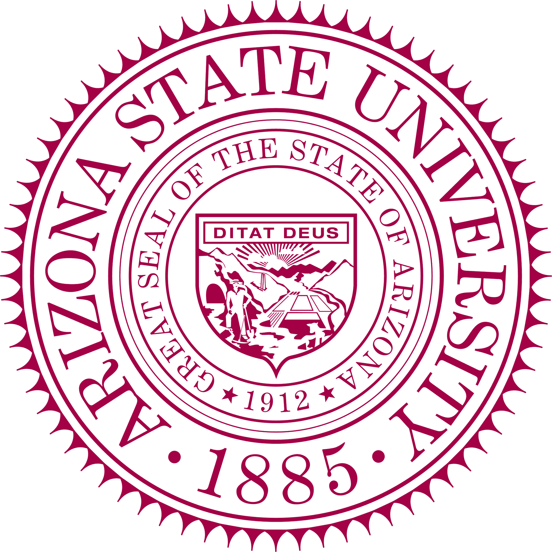 Arizona State University Seal PNG