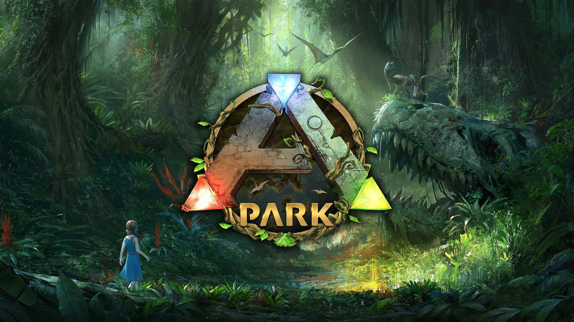 A View of the Exotic Landscape of ARK Wallpaper
