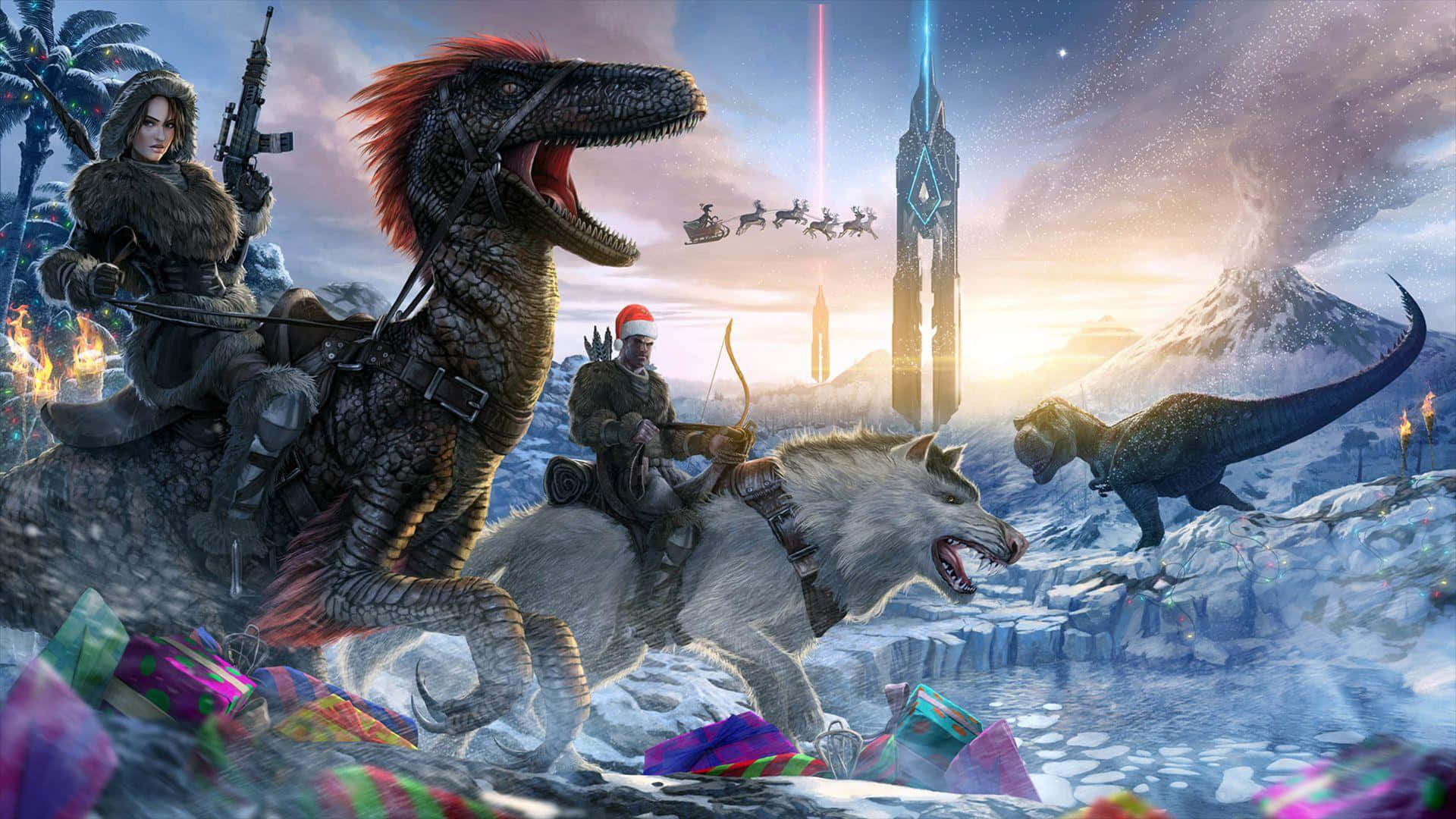 Explore new worlds with Ark Wallpaper