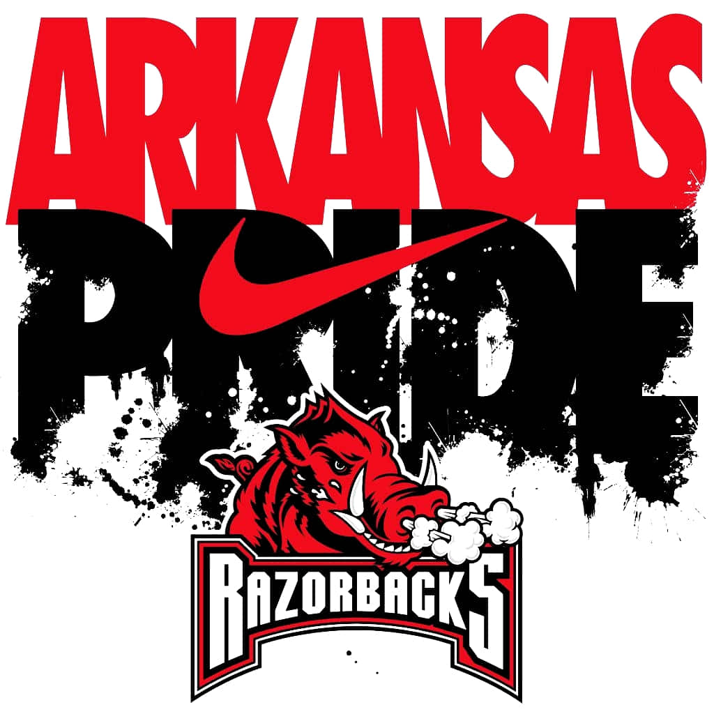 Arkansas Razorbacks Nike Game Fodbold Høj Opløsning Tapet Wallpaper