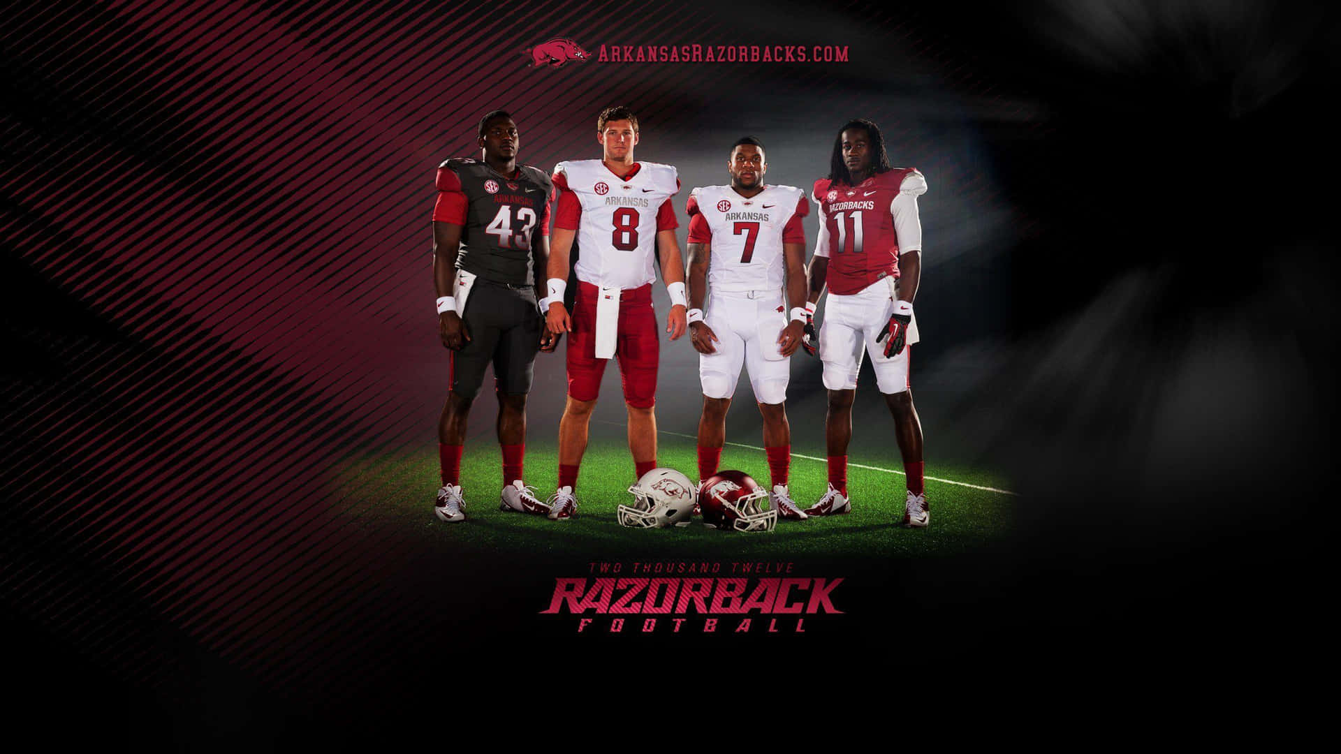 Arkansas Razorbacks Player Lineup Wallpaper