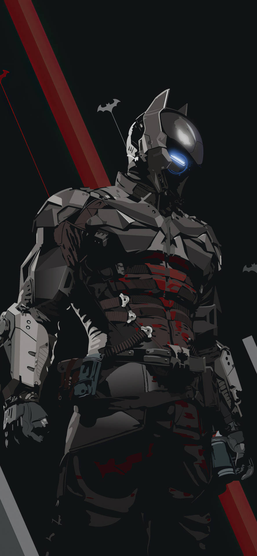 Arkhamknight Batman Arkham Iphone-konstverk. Wallpaper