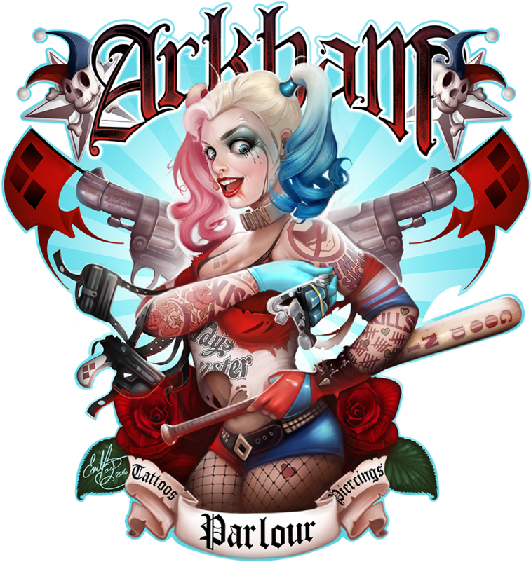 Arkham Tattoo Parlour Design PNG