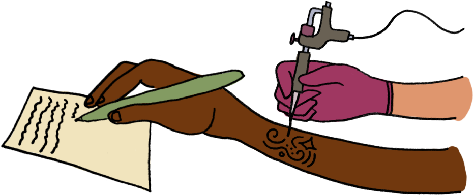 Arm Tattoo Artistat Work PNG