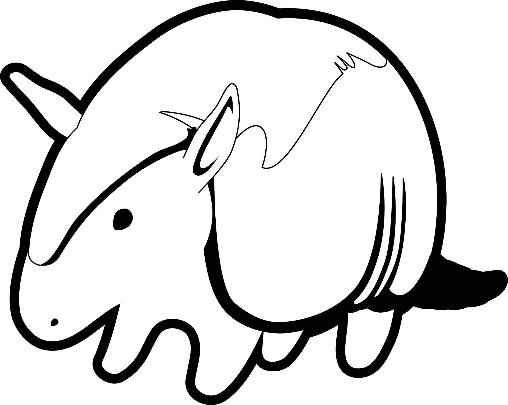 Armadillo Illustration Outline PNG