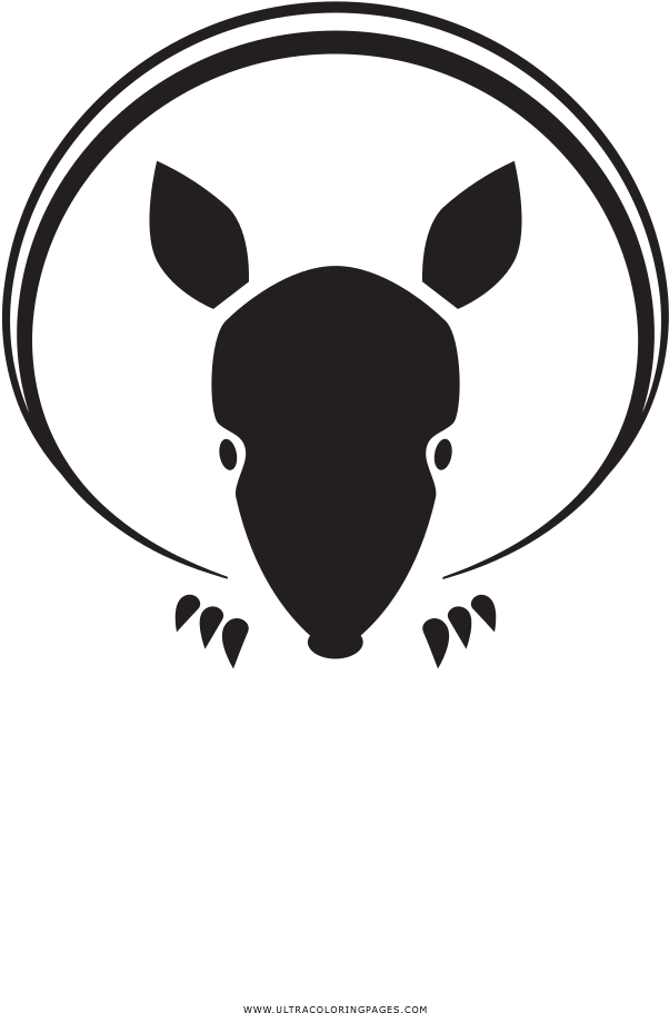 Armadillo Silhouette Outline PNG