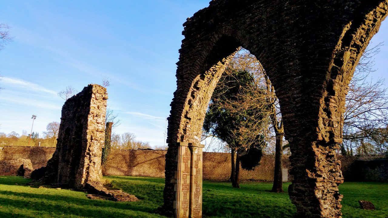 Armagh Arch Ruins Sunny Day Wallpaper