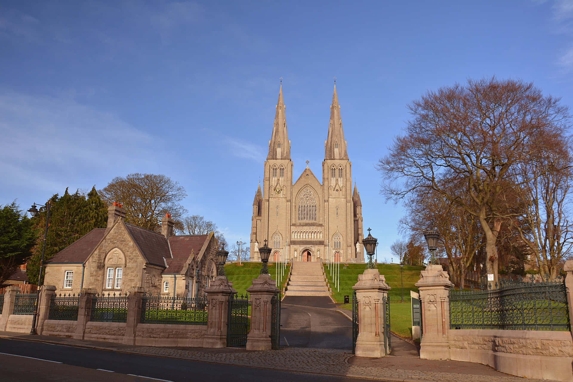 Armagh Cathedral Exterior View Wallpaper