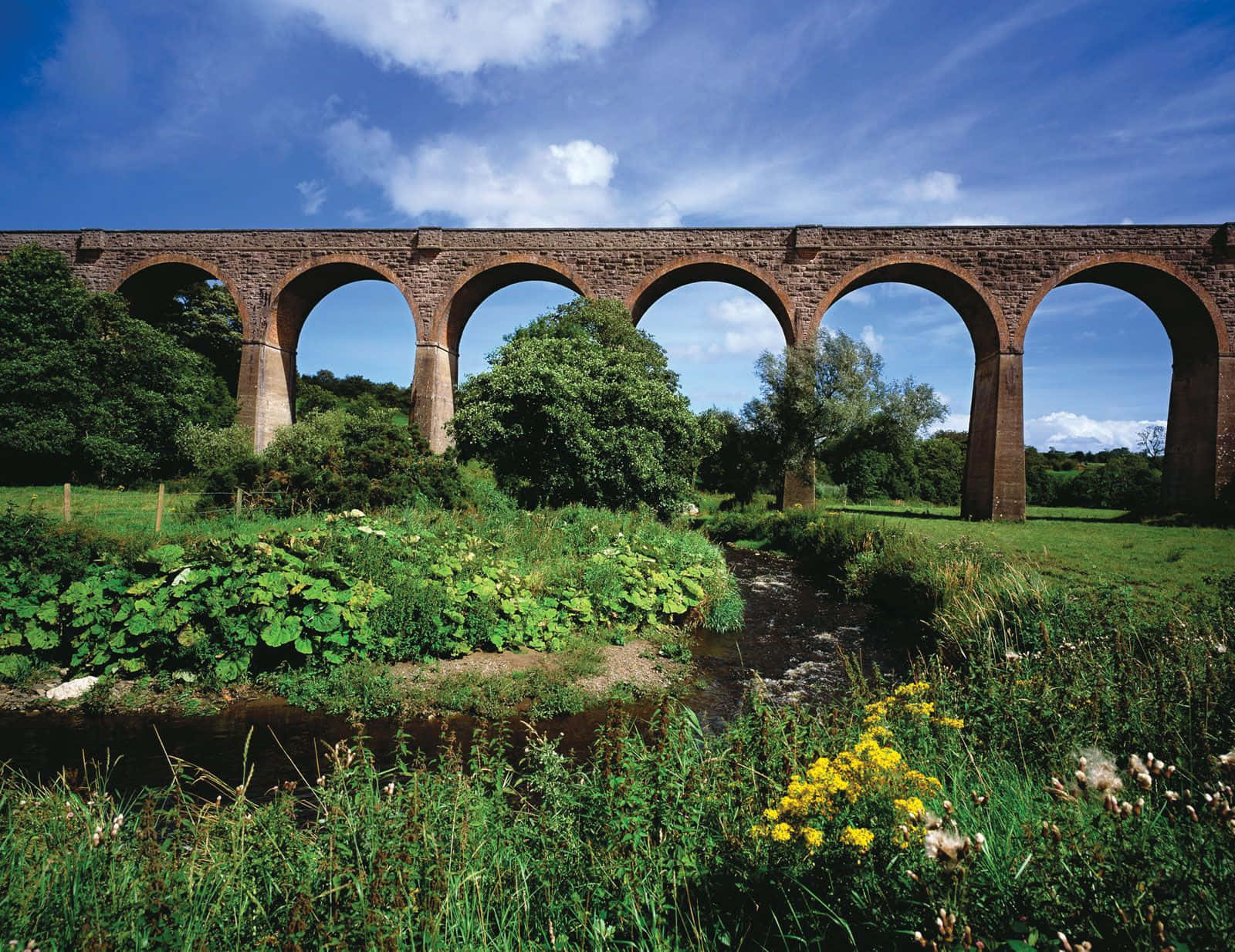 Armagh Viaduct Over River Wallpaper
