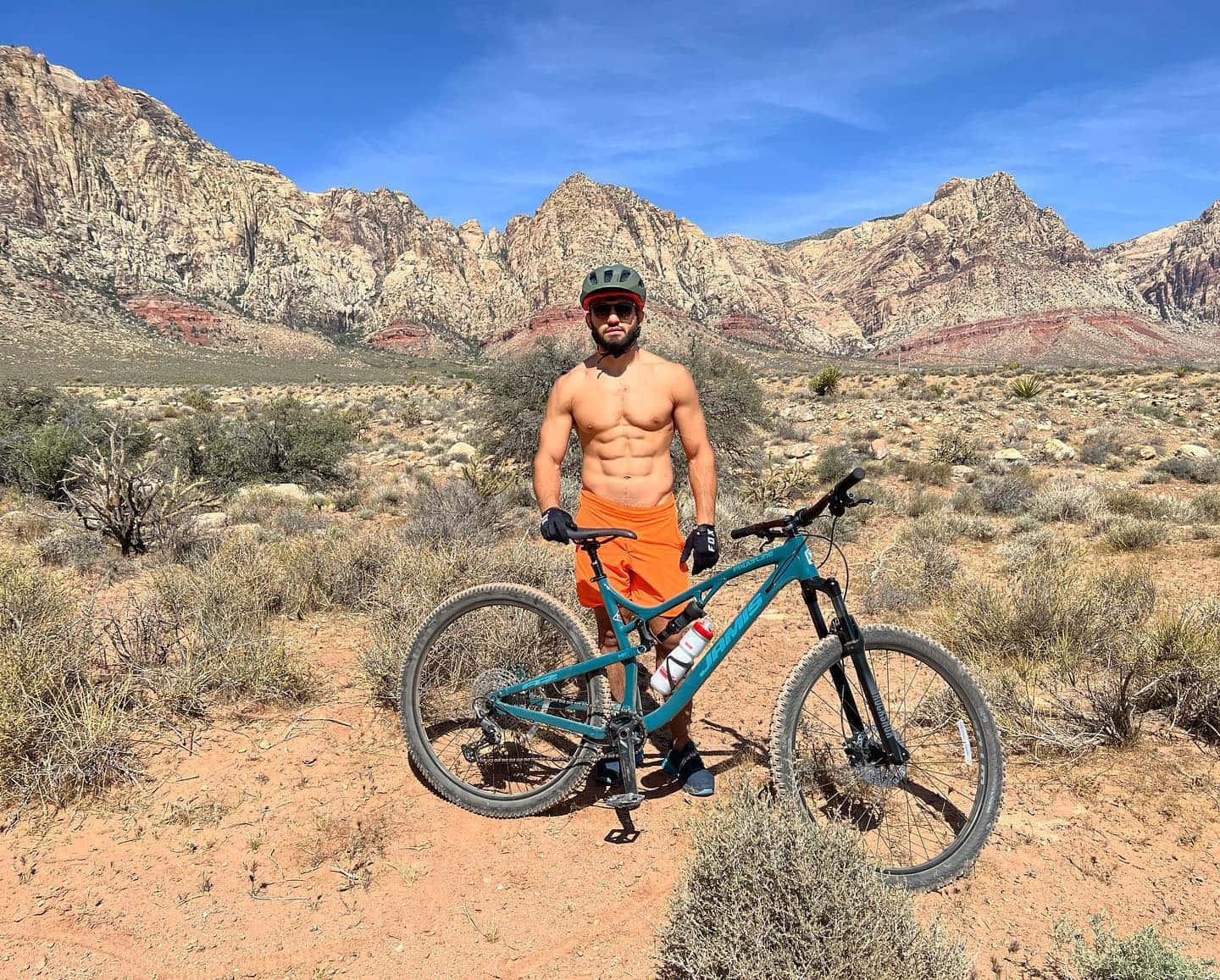 Arman Tsarukyan With Bike Background