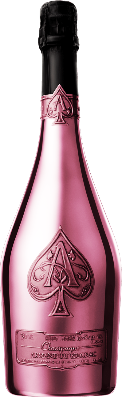Armandde Brignac Rose Champagne Bottle PNG