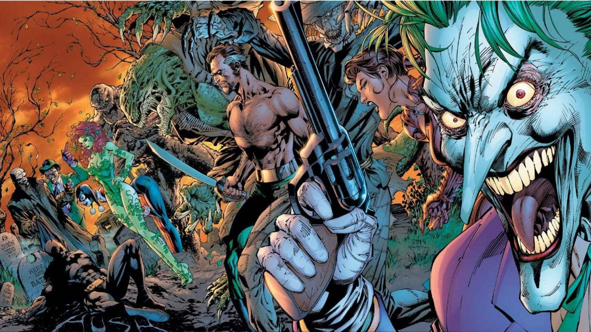 Armed Joker Comic Book Wallpaper