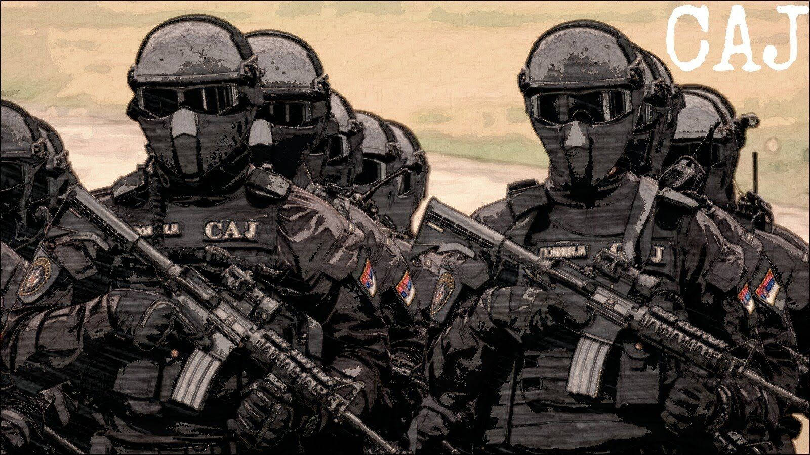 Armed Military Police Wallpaper