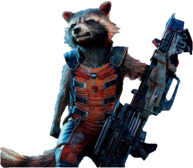 Armed Raccoon Character SVG