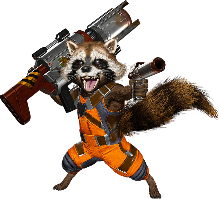 Armed Raccoon Character PNG