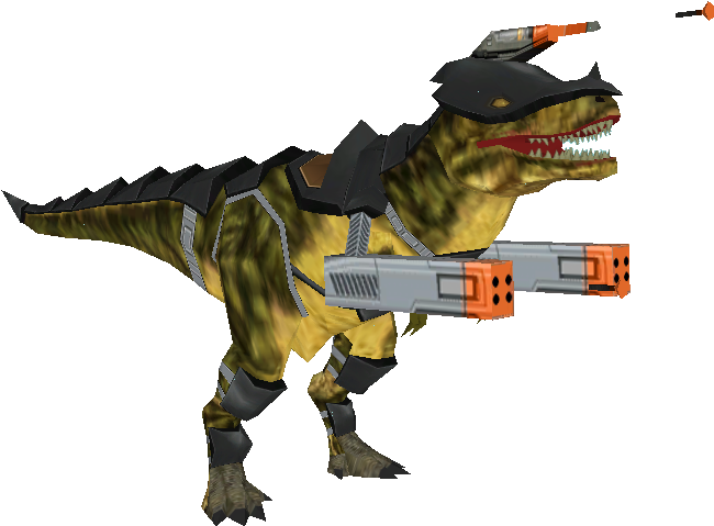 Armed Tyrannosaurus Rex3 D Model PNG