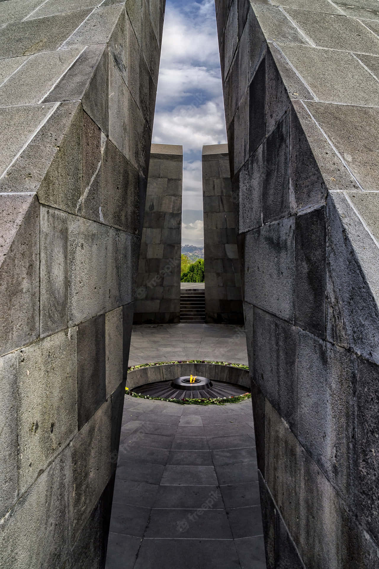 Armenian Genocide Memorial Complex Entry Way Wallpaper