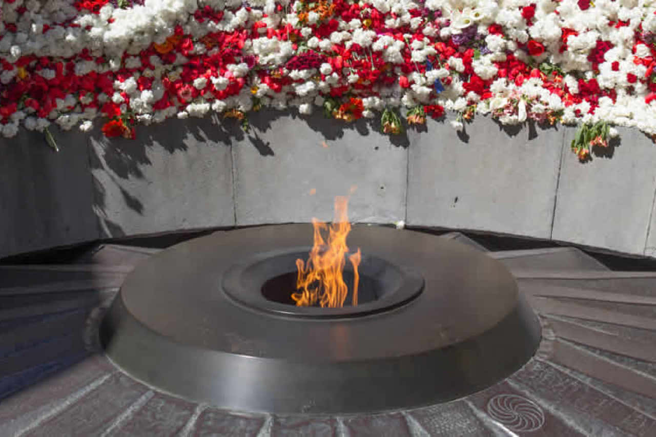Armenian Genocide Memorial Eternal Flame Wallpaper