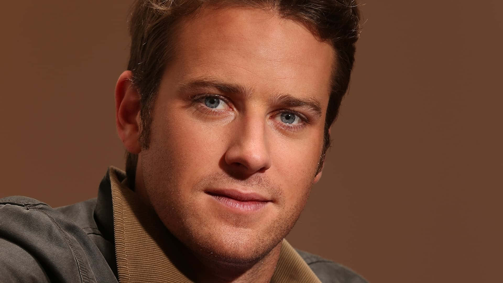 Actor Armie Hammer in a confident pose.