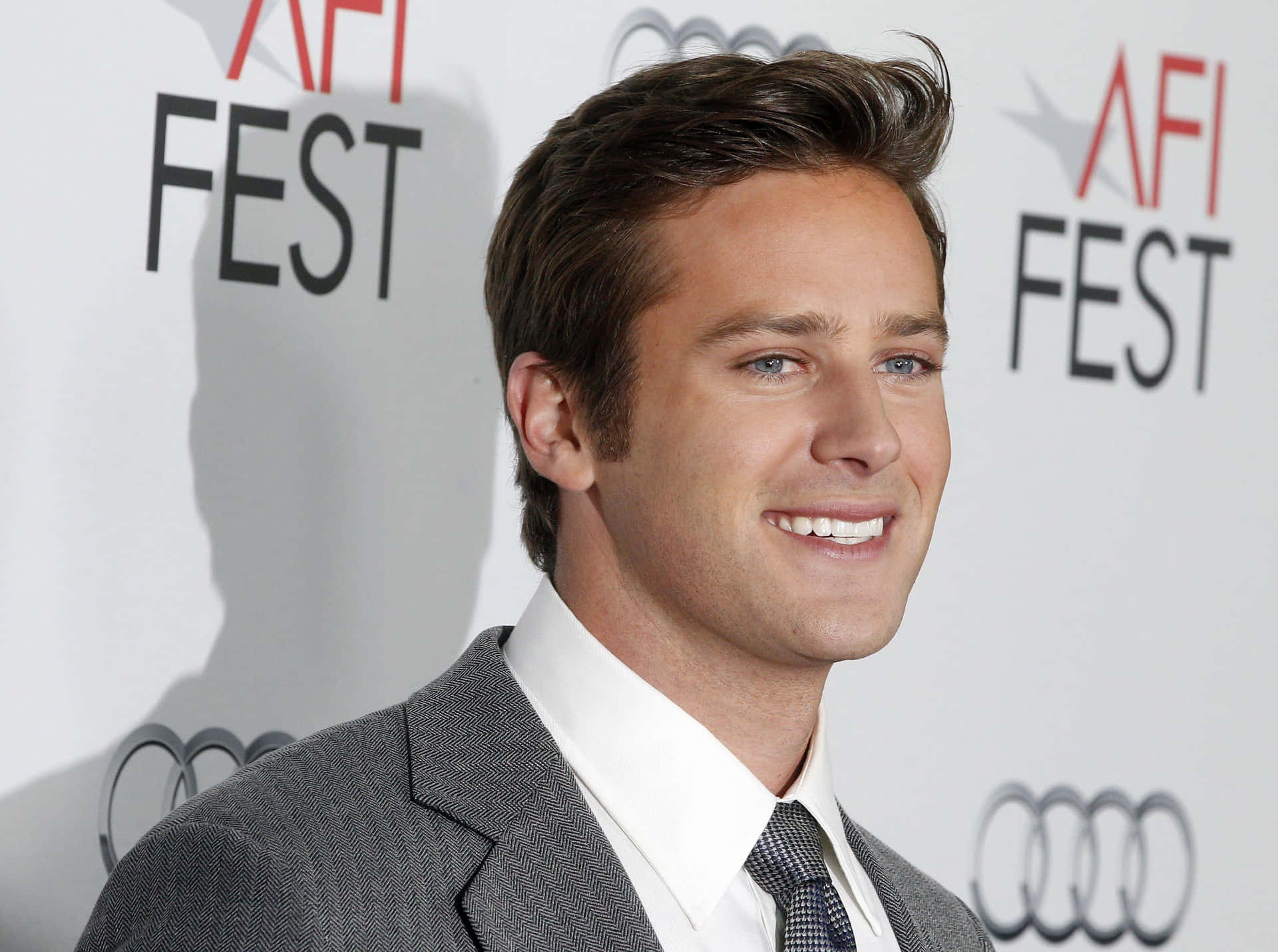 Actor Armie Hammer looks sharp in his dress suit.