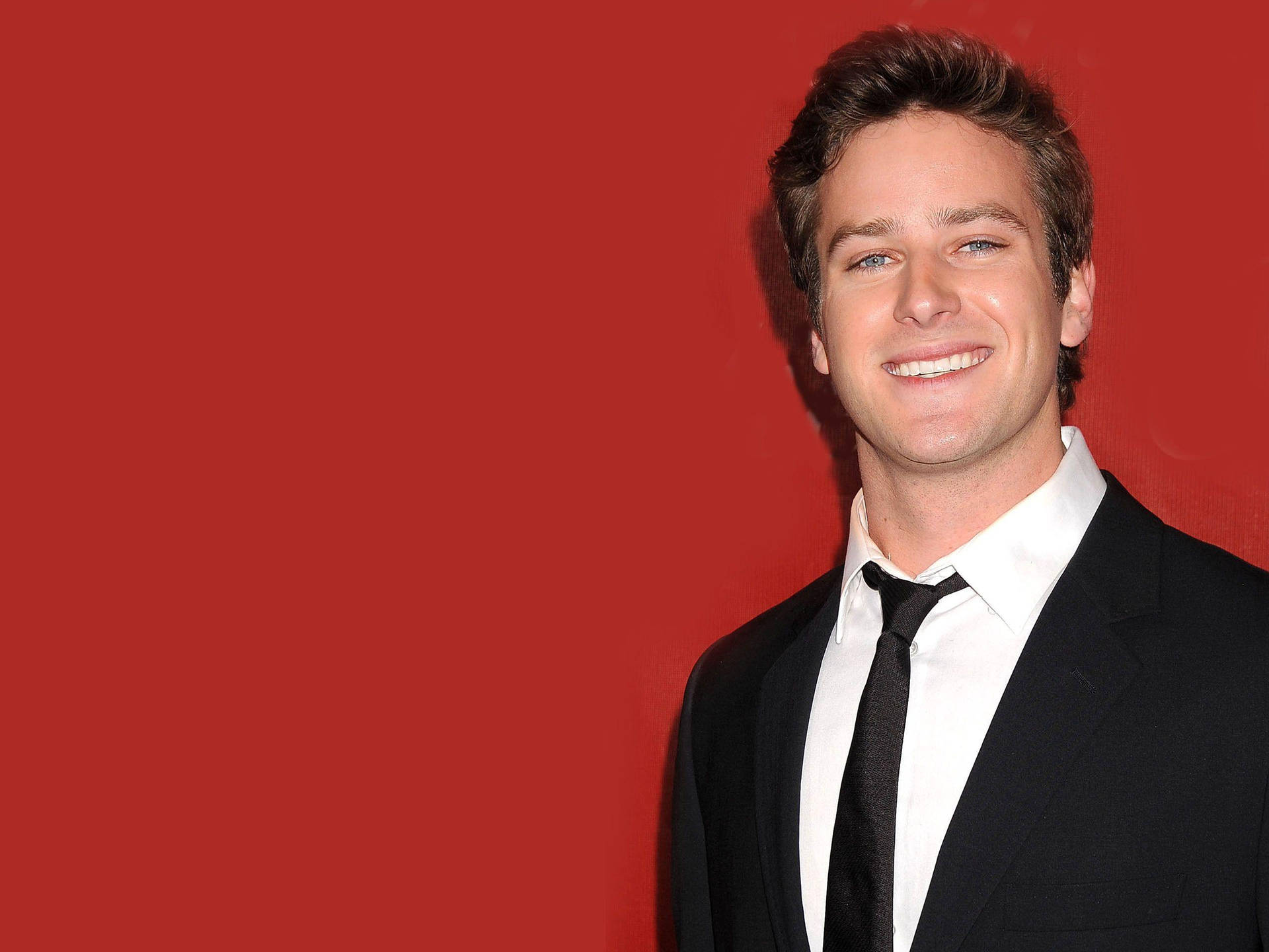 Armie Hammer In Red Background