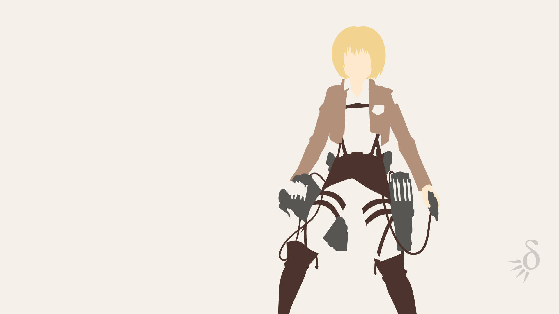 Armin Attack On Titan Minimalist Anime Wallpaper