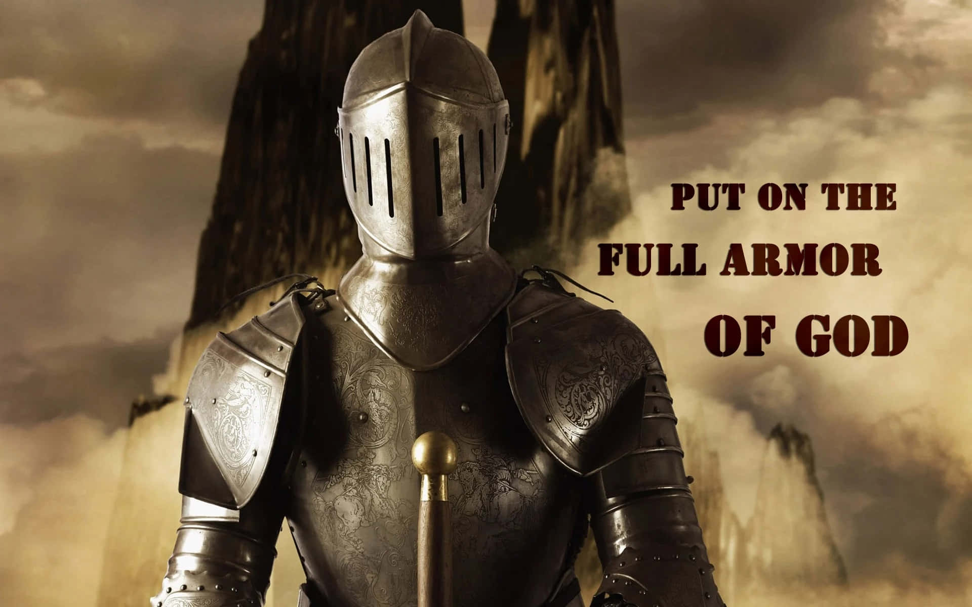 Stå fast med Armor Of God Wallpaper. Wallpaper