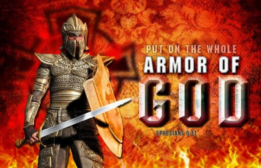 Armor Of God Fiery Art Wallpaper