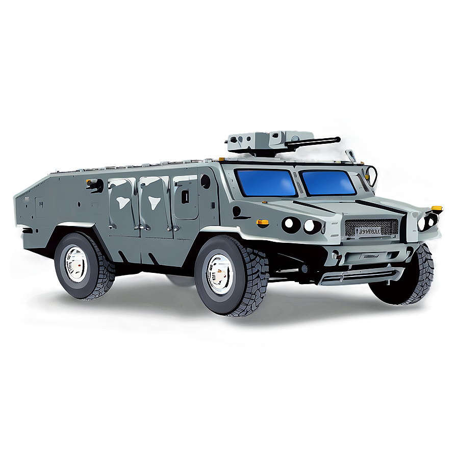 Armored Car Vector Print Png 06202024 PNG