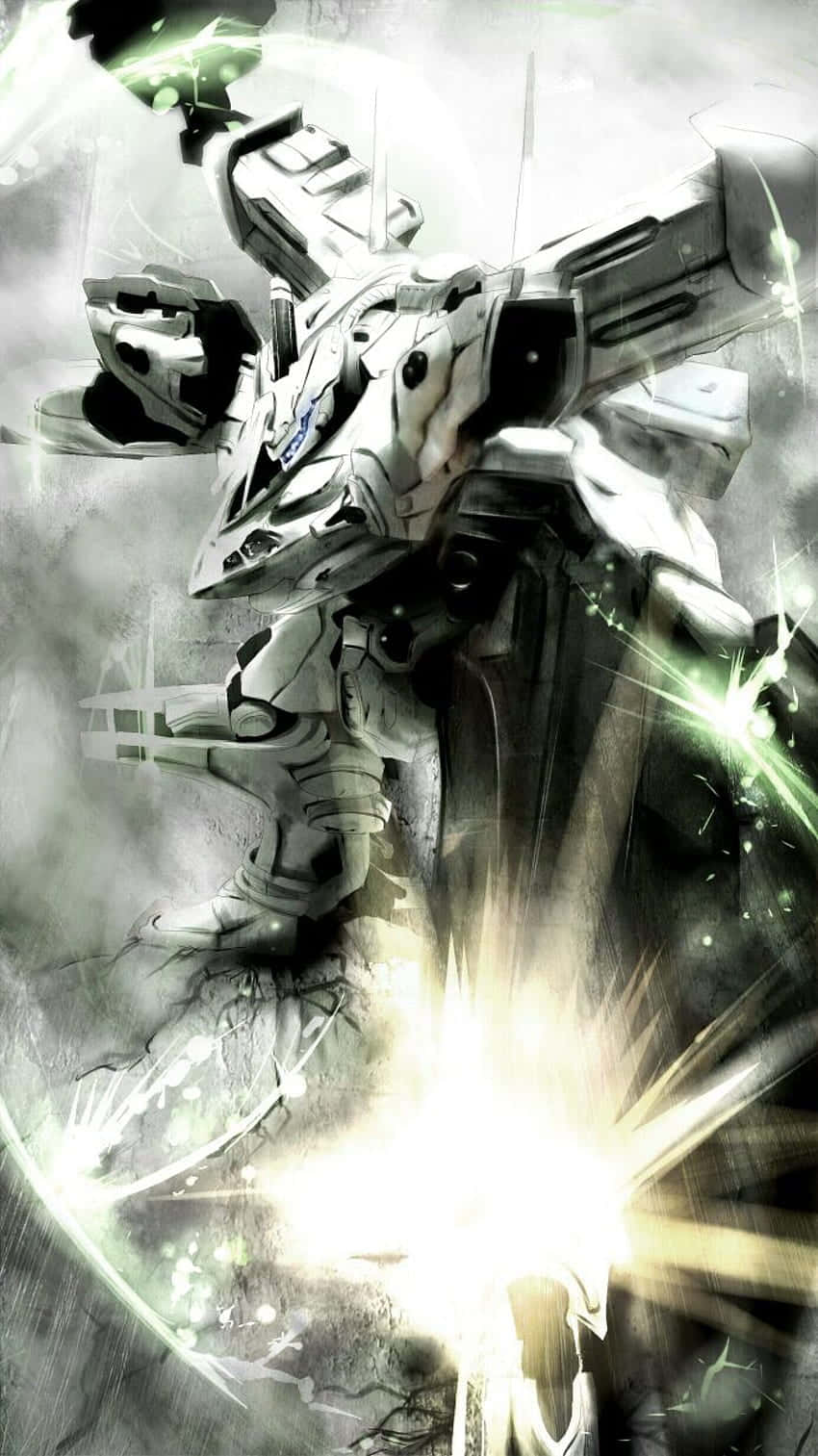 Armored_ Core_ Mech_in_ Action Wallpaper