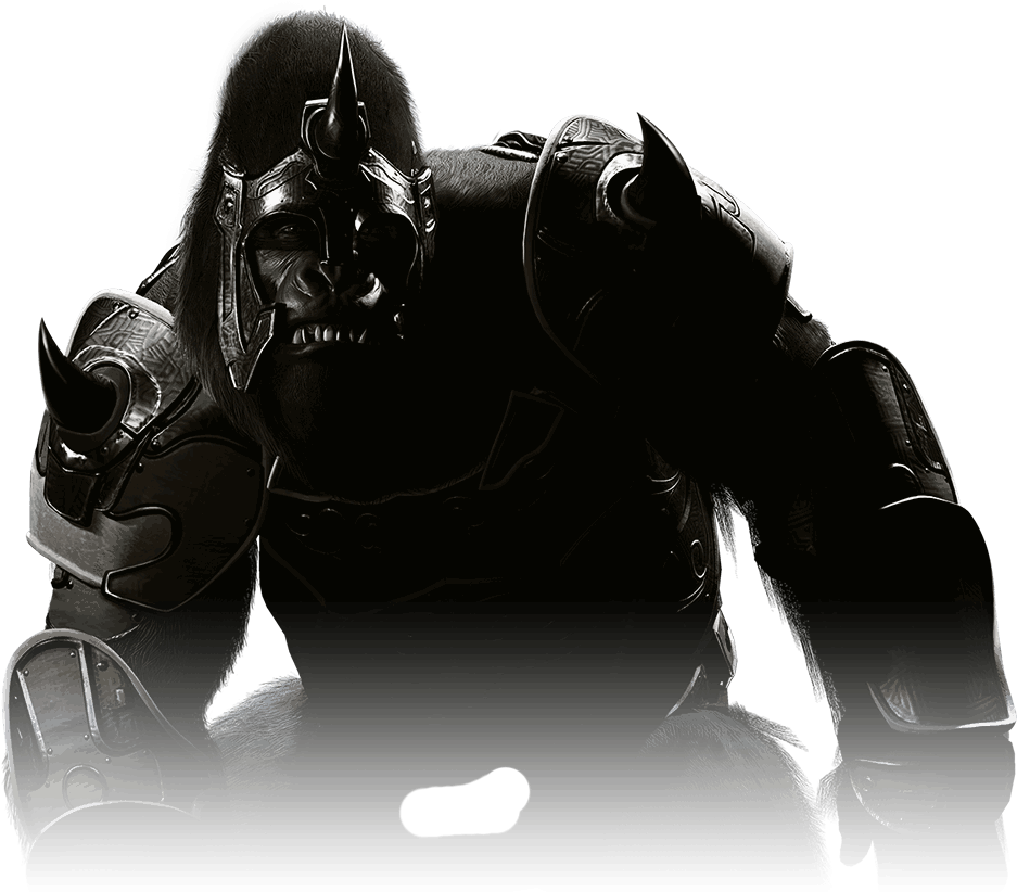 Armored Gorilla Fantasy Artwork PNG