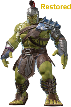 Armored Hulk Figure Restored PNG