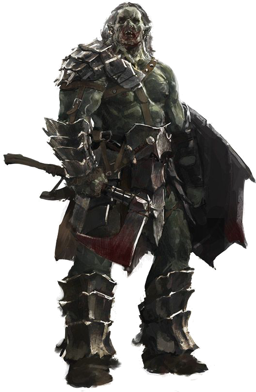 Armored Orc Warrior PNG