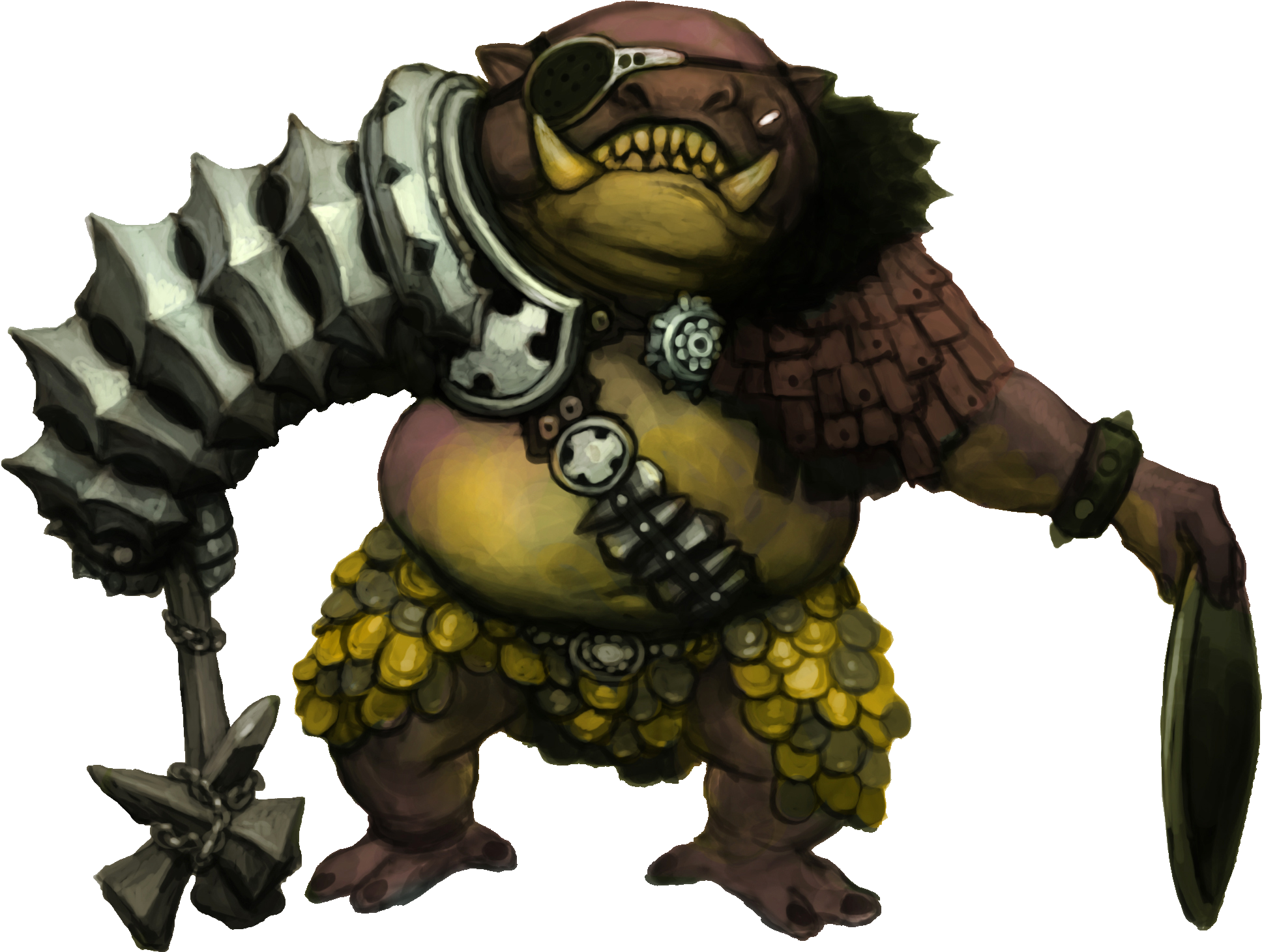 Armored Orc Warrior PNG