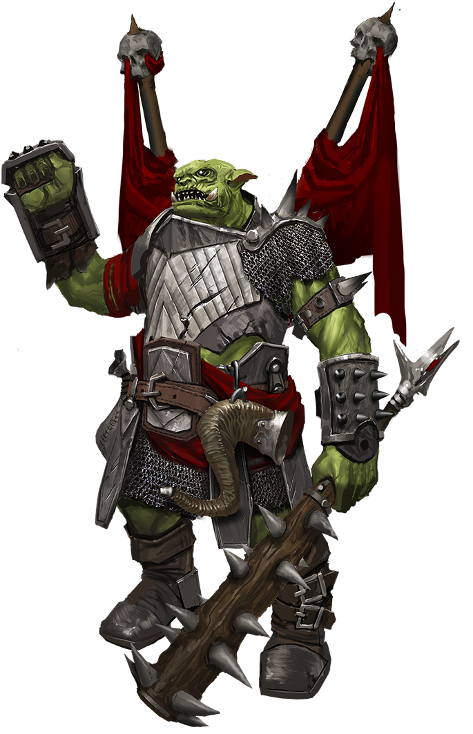 Armored Orc Warrior PNG