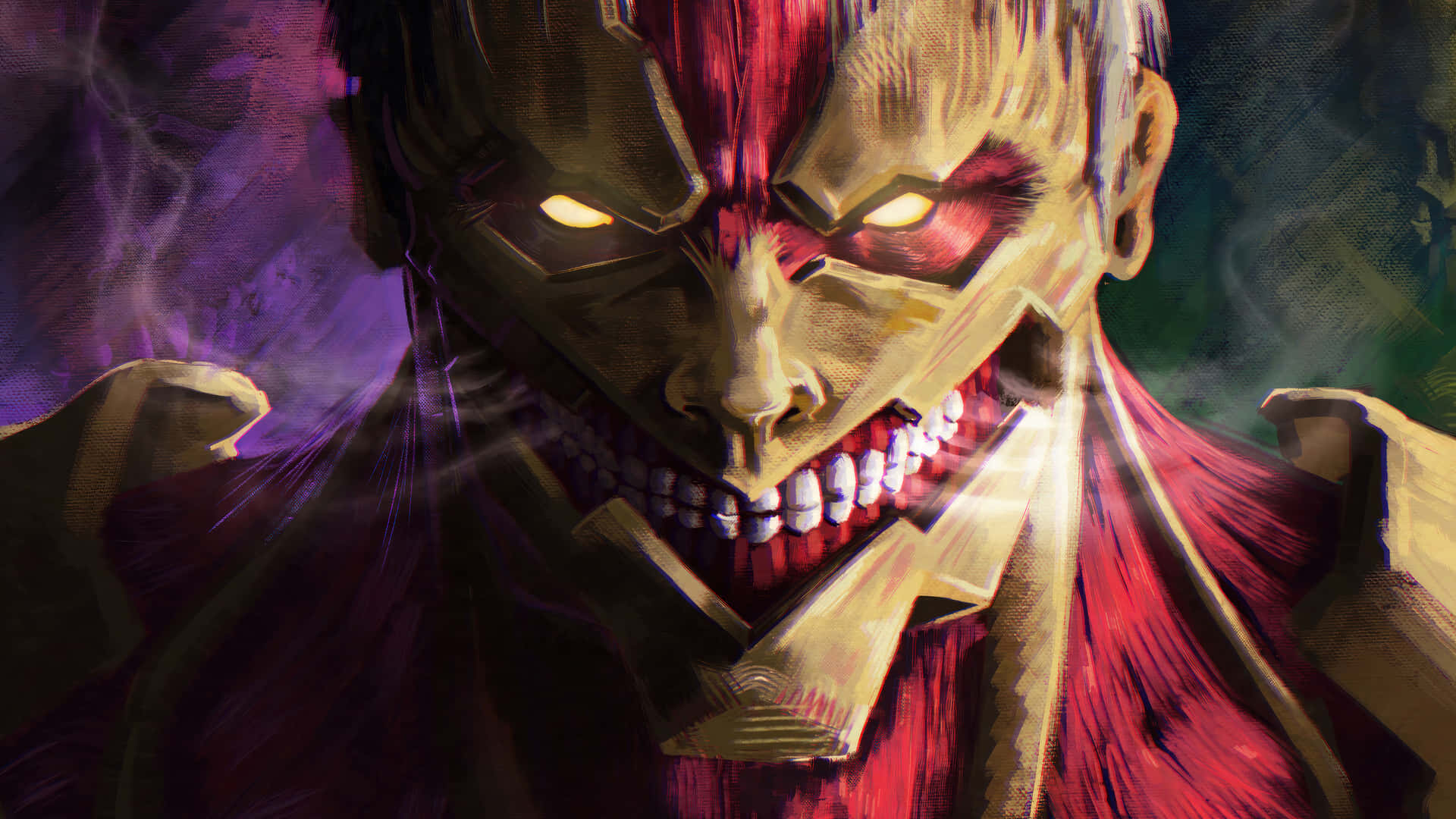 Armored Titan from the hit anime "Attack on Titan" Wallpaper