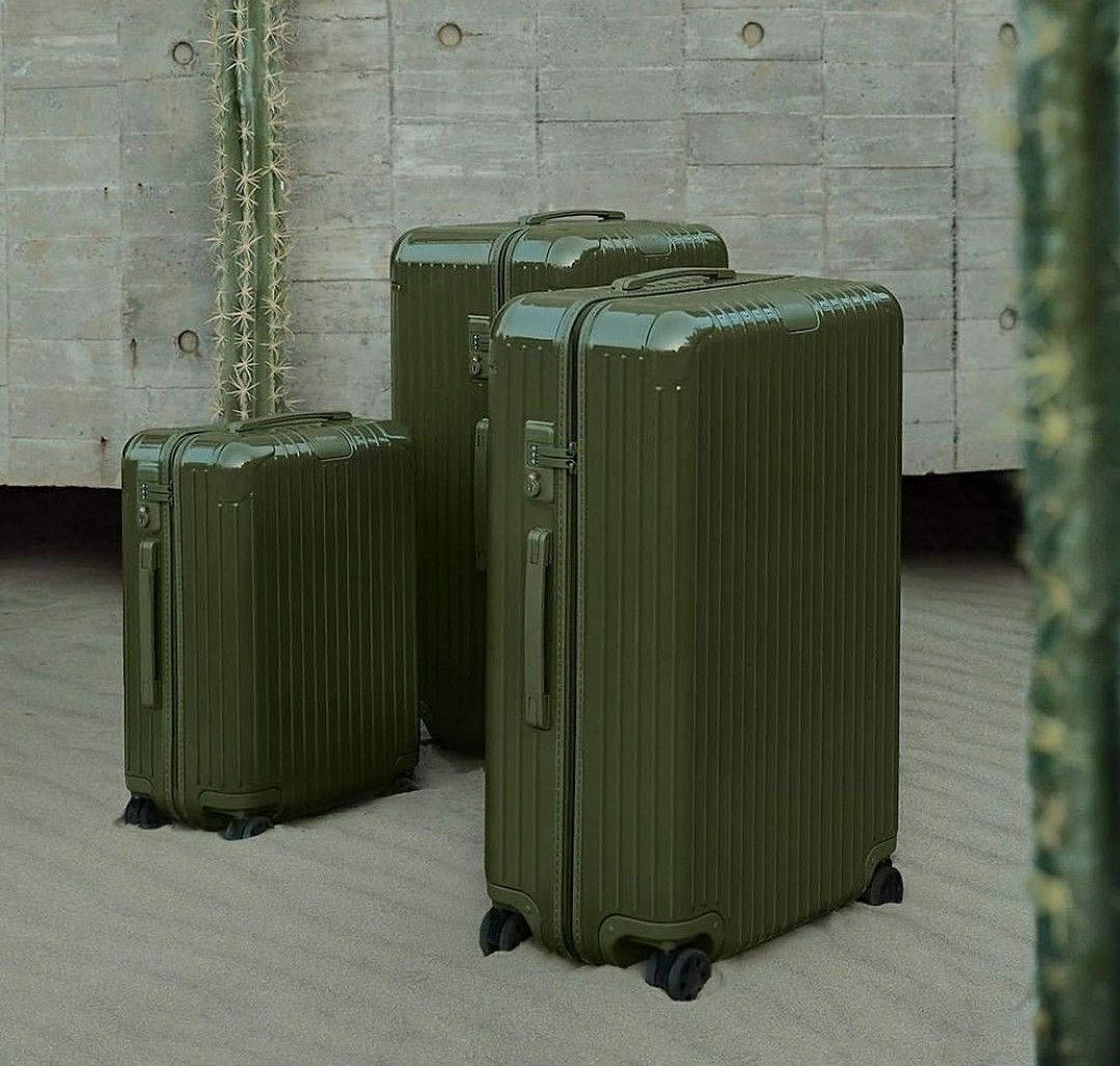 Army Green Rimowa Luggage Wallpaper