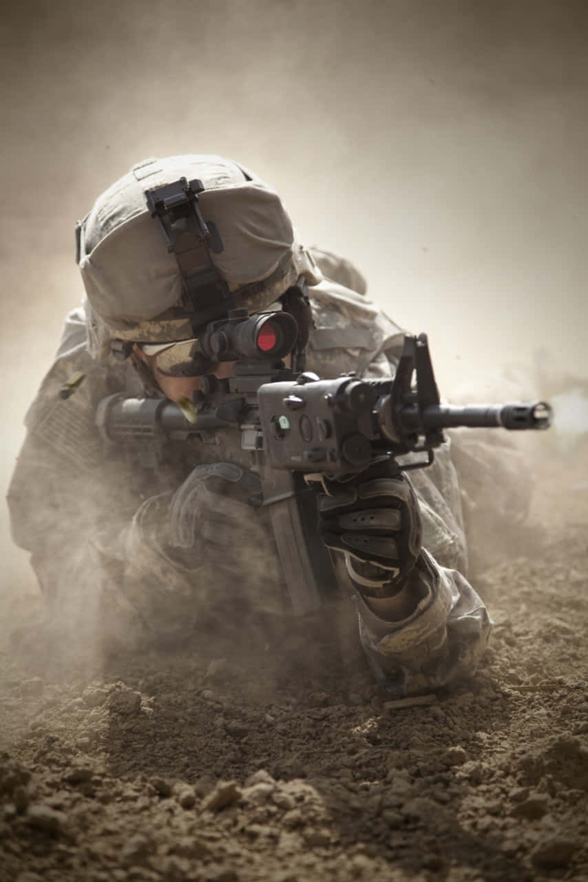 Army Rangerin Action.jpg Wallpaper