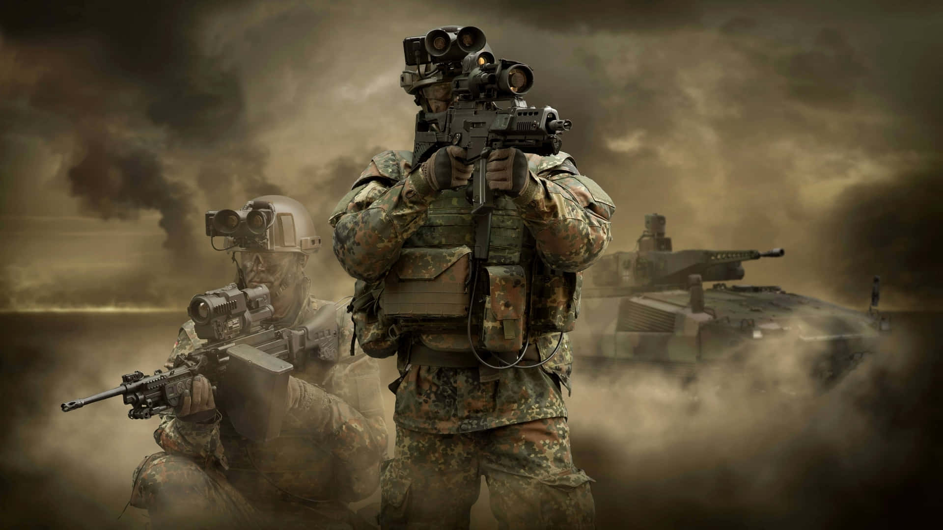 Army Rangers Readyfor Combat Wallpaper