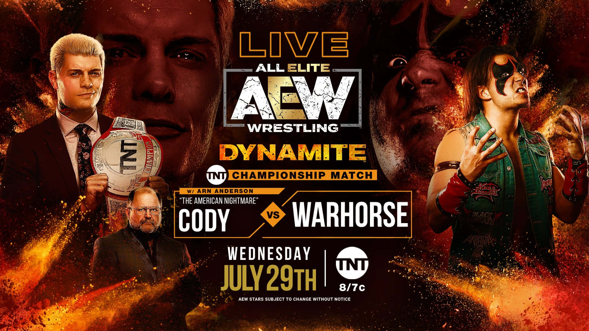 Arn Anderson With Cody And Warhorse Wallpaper