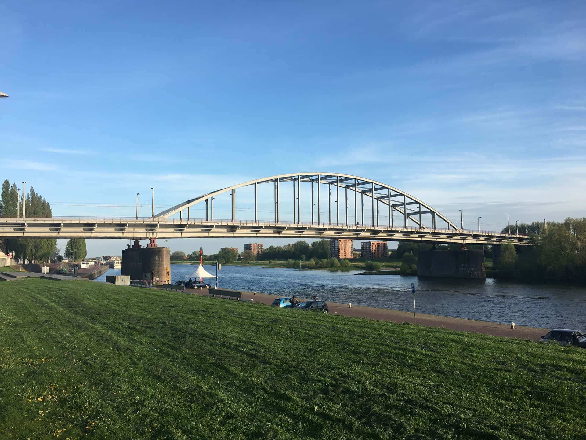 Arnhem Bridge River View Wallpaper