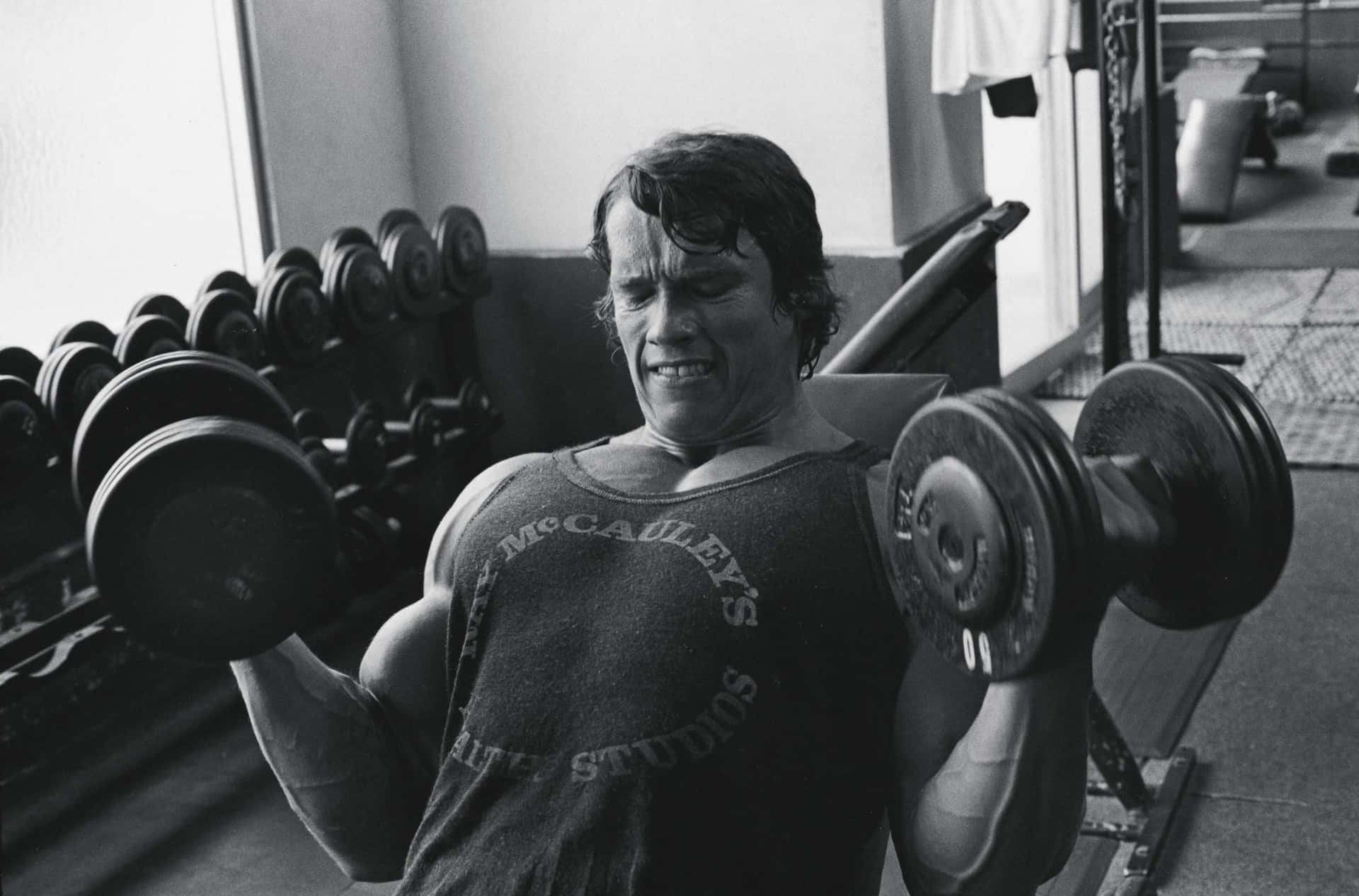 Arnold Schwarzenegger stands strong in all of his action movies