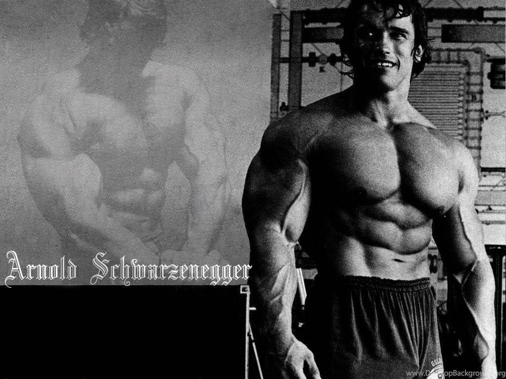 Arnold Schwarzenegger Black And White Body Wallpaper