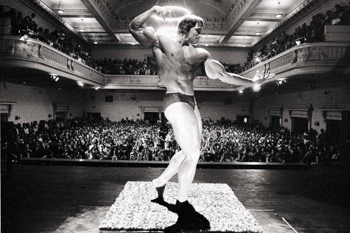 Arnold Schwarzenegger Body Building Statue Picture