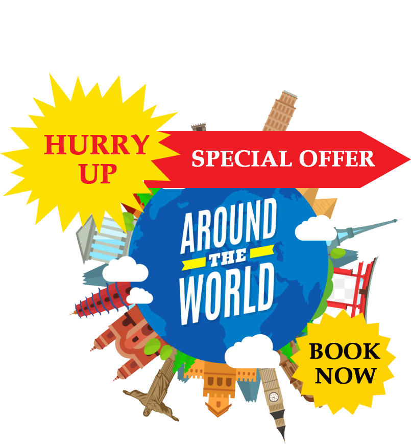 Around The World Travel Deal Promotion PNG
