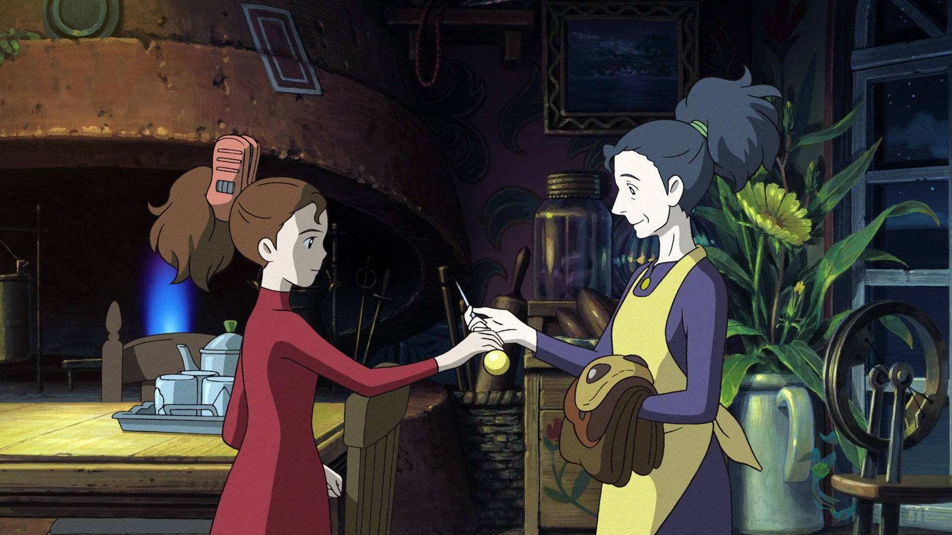 Arrietty And Her Mother Background