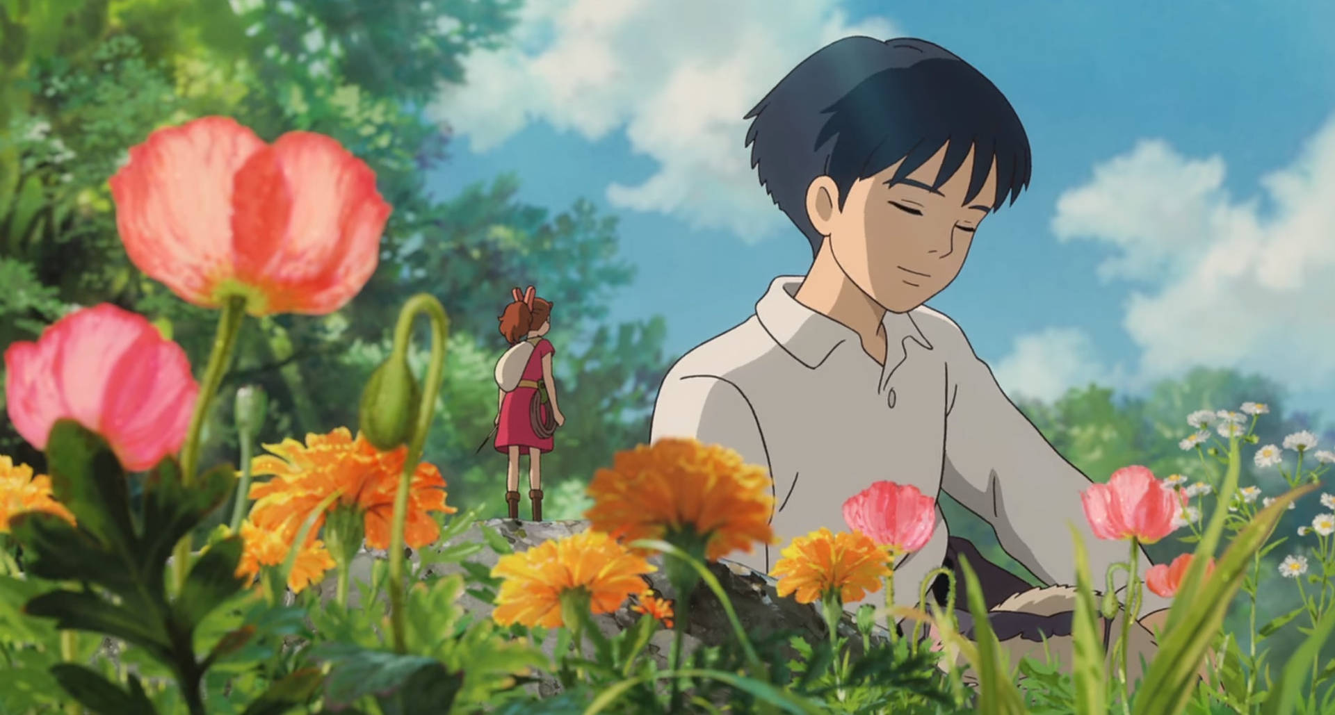 Arrietty And Sho Background
