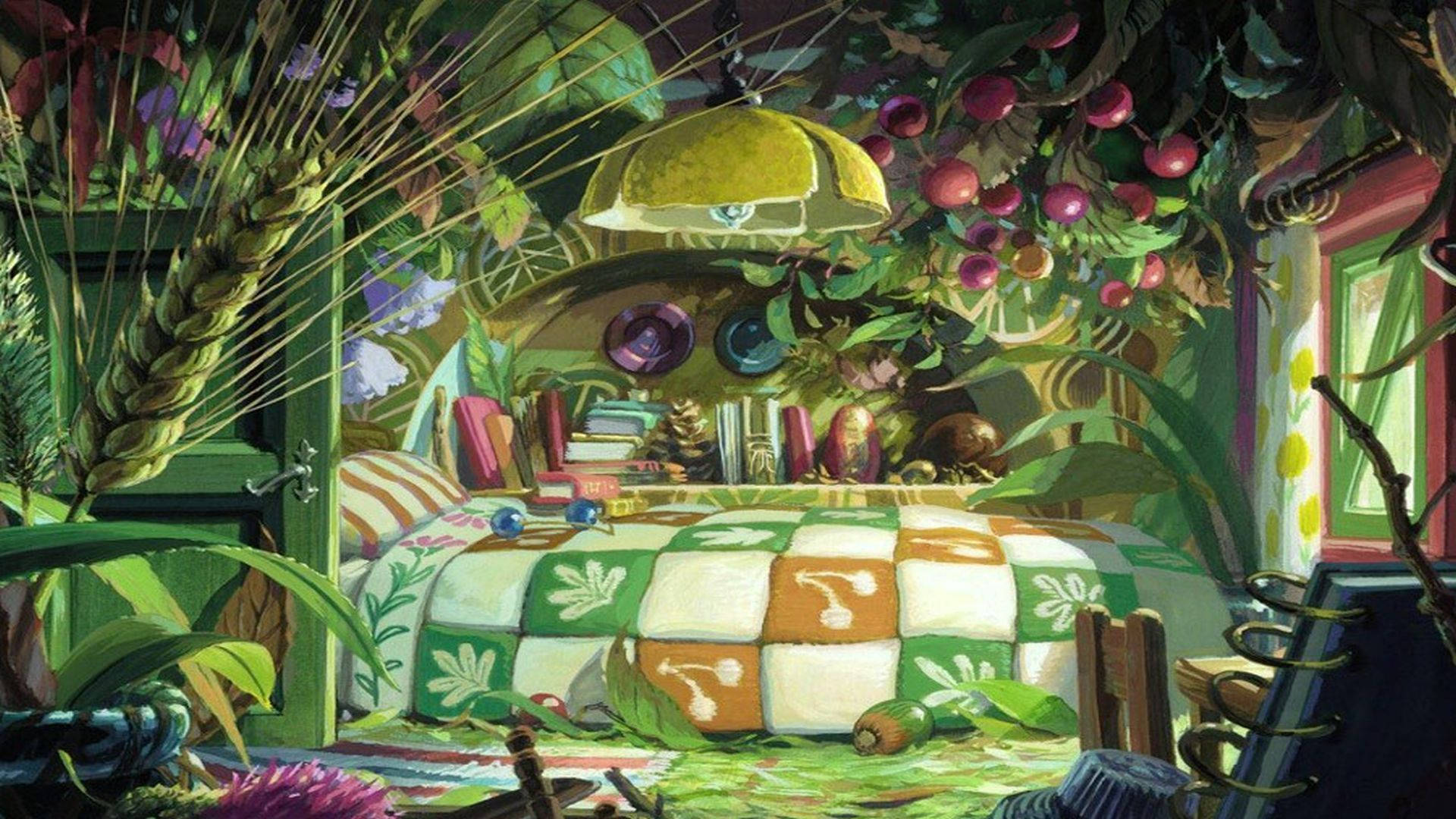 Arrietty Green Room Background
